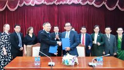 Khom Douangchantha, director general of the tourism marketing department at Laos Ministry of Information, Culture and Tourism and Eddy Soemawilaga, president of ASEANTA, signed an MoU to appoint ASEANTA as the organiser for Travex of ATF 2024 in Vientiane, Laos.